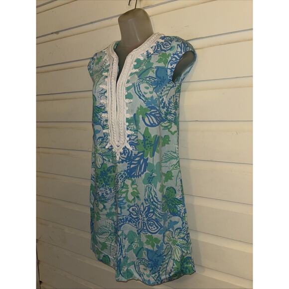 Lilly Pulitzer Cap Sleeve Pullover Shift Dress Size XS - Picture 3 of 8